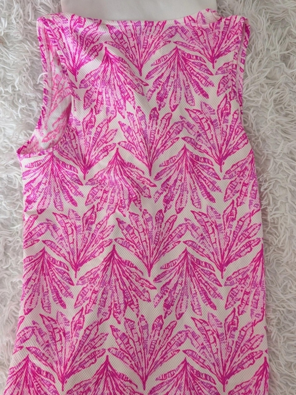 Lilly Pulitzer Alister Polo UPF 50+ Pink Bliss Shady Babe Size Small NWT - Picture 3 of 5